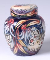 Lot 105 - A Moorcroft pottery ginger jar and cover in...