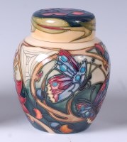 Lot 107 - A Moorcroft pottery ginger jar and cover in...