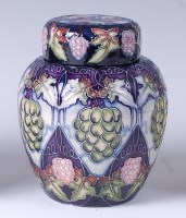 Lot 114 - A Moorcroft pottery ginger jar and cover in...