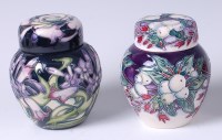 Lot 127 - A small Moorcroft pottery ginger jar and cover...