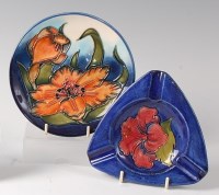 Lot 162 - A Moorcroft pottery dish in the Spiraxia...