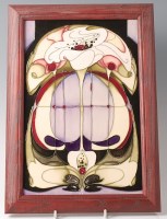 Lot 181 - A limited edition Moorcroft pottery plaque in...