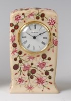 Lot 185 - A Moorcroft pottery clock in the Tembusu...