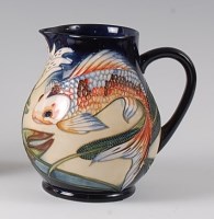 Lot 186 - A Moorcroft pottery jug in the Quiet Waters...