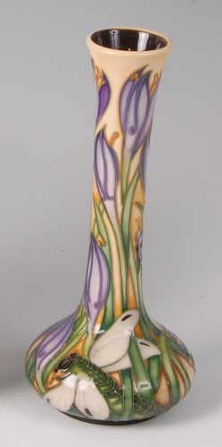 Lot 189 - A Moorcroft pottery vase in an unknown pattern,...