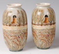 Lot 207 - A pair of Cobridge stoneware limited edition...