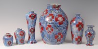 Lot 211 - A collection of Cobridge stoneware vases in...