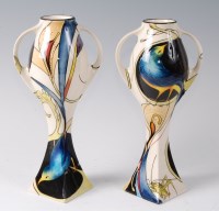 Lot 225 - A pair of limited edition Black Ryden pottery...