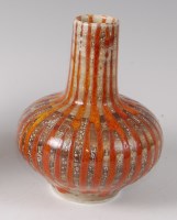 Lot 231 - A Black Ryden pottery vase in the Baltic Amber...
