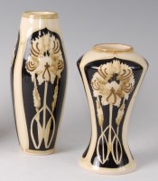Lot 234 - A Black Ryden pottery vase in the Peony...