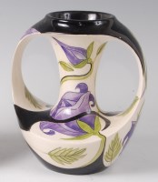 Lot 245 - A Black Ryden pottery vase in the Purple Rose...