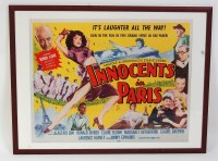 Lot 813 - 'Innocents in Paris' 1953 half-sheet movie...