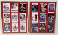 Lot 836 - A run of 18 James Bond promotional cards, from...