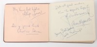 Lot 847 - An autograph album containing approx 100 film...