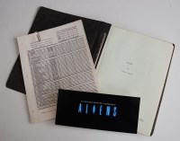 Lot 855 - 'Aliens', 1986 first draft production copy of...