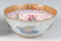 Lot 338 - A Wedgwood butterfly lustre footed circular...