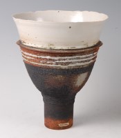 Lot 345 - Robin Welch (b.1936) - A stoneware footed bowl,...
