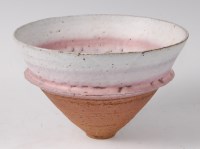 Lot 346 - Robin Welch (b.1936) - A stoneware footed bowl,...