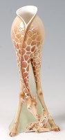 Lot 349 - A Franz giraffe ceramic vase, of baluster form,...