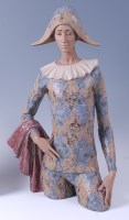 Lot 358 - A large Lladro pottery figure of a Harlequin,...