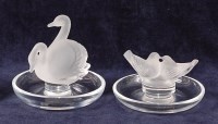 Lot 366 - A Lalique frosted and clear moulded glass...