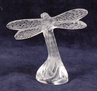 Lot 373 - A Lalique frosted crystal glass model of a...