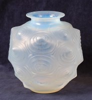 Lot 384 - A Sabino Art Deco opalescent moulded glass...