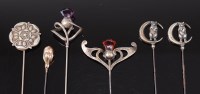 Lot 401 - Charles Horner - Two Art Nouveau silver...