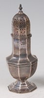 Lot 413 - An Art Deco style silver lighthouse pedestal...