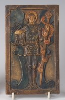 Lot 489 - A Compton Pottery relief pottery wall plaque...
