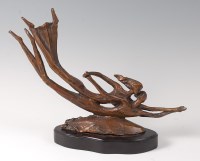 Lot 499 - Bernard Kim (b.1942) - A patinated bronze...