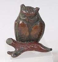 Lot 503 - An early 20th century cold painted bronze...