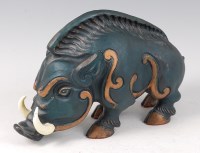 Lot 514 - A contemporary cold painted metal model of a...