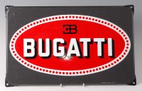 Lot 517 - Bugatti - An enamelled metal workshop sign,...