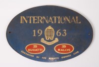 Lot 523 - Bugatti - An International Rallye 1963 Owners...