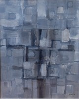 Lot 587 - Henry Cliffe (1919-1983) - Block abstract in...