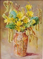 Lot 596 - Anne Cotterill (1933-2010) - Celandines and...