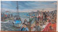 Lot 618 - Tatjana Tarasova (b.1977) - Fishing boats with...