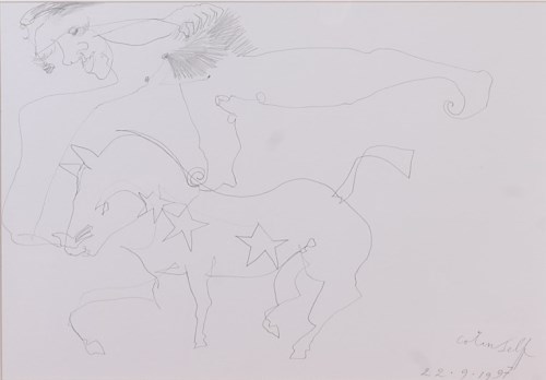 Lot 622 - Colin Self (b.1941) - Circus horseman, one...