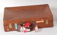 Lot 643 - A Vintage Hartmann tan leather suitcase,...