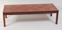 Lot 655 - A 1970s Norwegian rosewood low coffee table by...