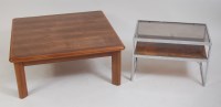 Lot 659 - A 1970s Danish rosewood low square coffee...