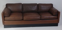 Lot 678 - Georg Thams - A 1960s Danish tan leather...