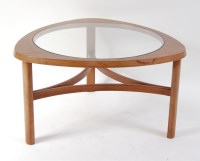 Lot 683 - A 1970s Nathan teak elliptical coffee table,...