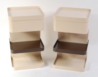 Lot 708 - A pair of 1980s moulded polypropylene three...