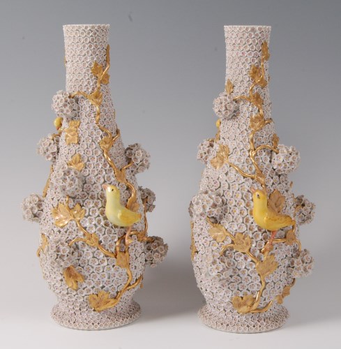 Lot 1025 - A pair of late 19th century Meissen...