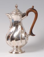 Lot 1081 - An Edwardian silver bachelors hot water pot,...