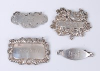 Lot 1098 - An early Victorian silver decanter collar...