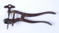 Lot 1276 - A rare English Hampton lever corkscrew, with a...