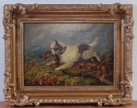 Lot 1346 - Attributed to J Langlois - Terrier with...